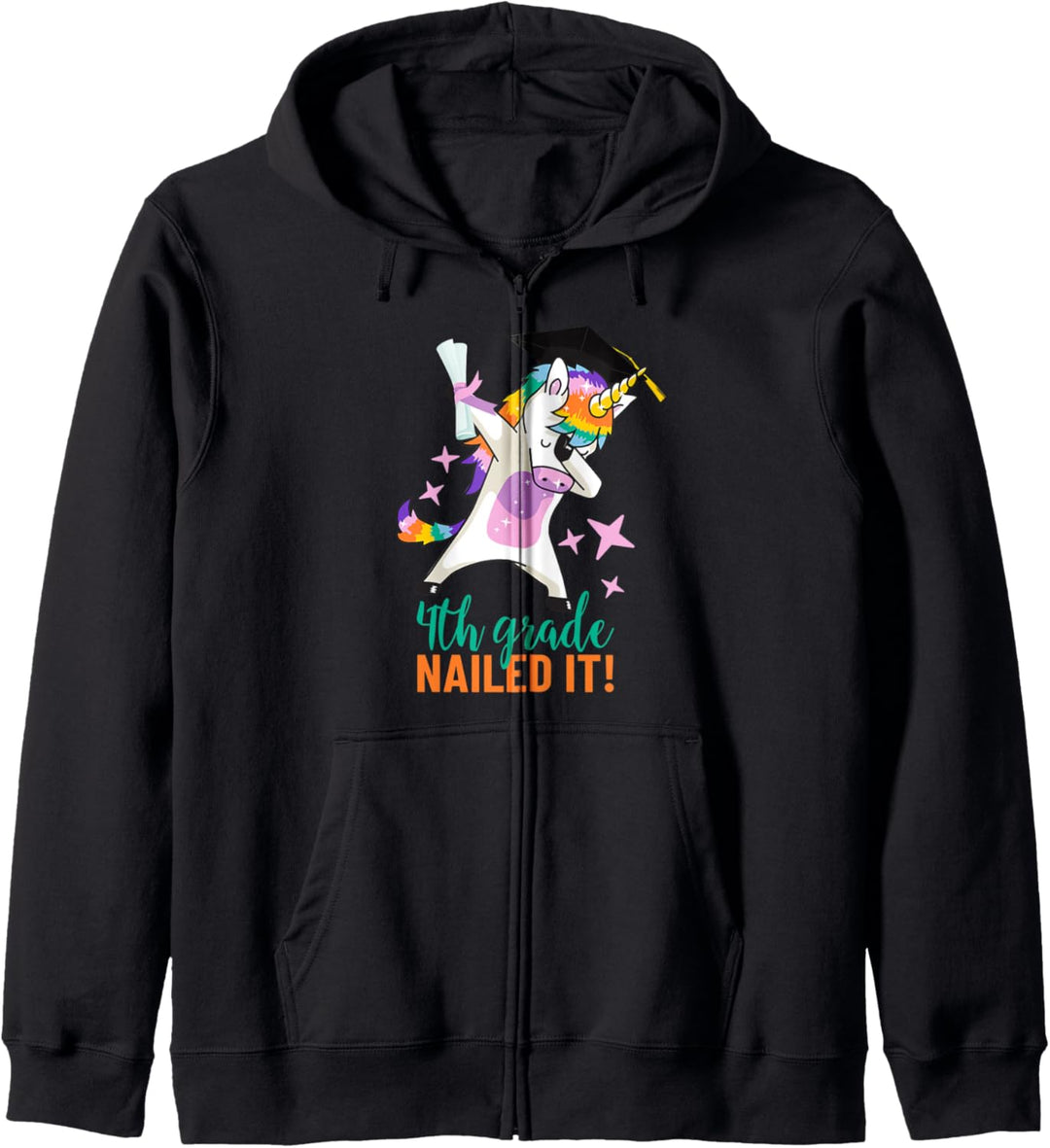 4. Klasse Absolvent Einhorn Graduierung Kapuzenjacke
