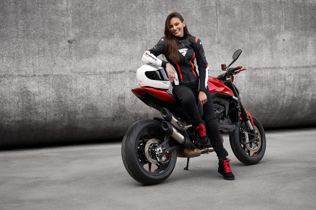 SHIMA SX-2 EVO LADY Motorradschuhe für Damen | Atmungsaktiv, Verstärkte Leder Biker Motorradstiefel