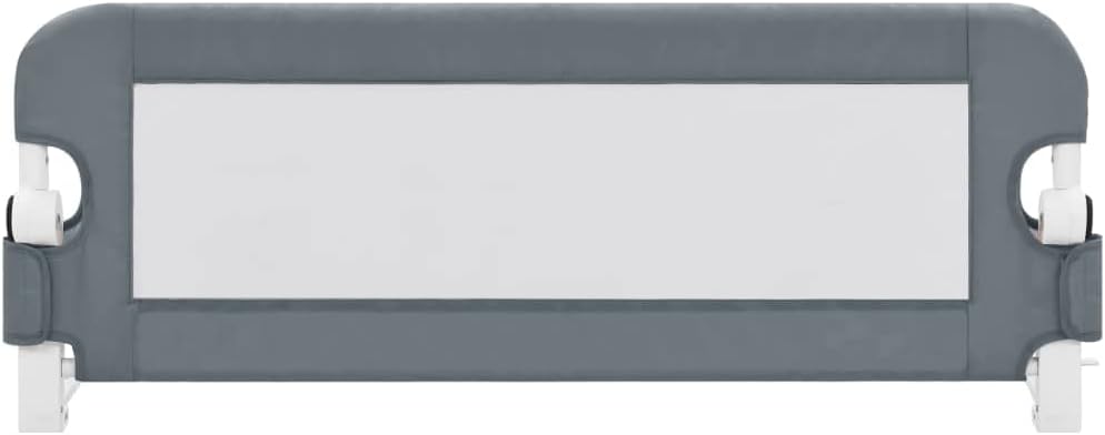 puraday Kleinkind-Bettschutzgitter Grau 102x42 cm Polyester Bettgitter Rausfallschutz Rausfallschutz