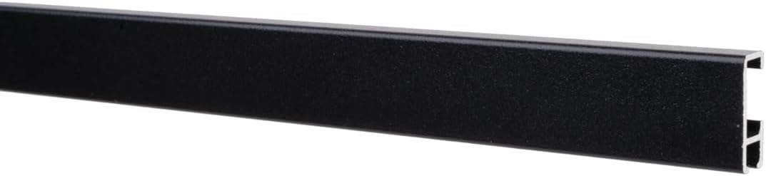 14 Meter (7 x 2m) SOFT-RAIL® Bilderschienen Set BUDGET (M), Schwarz Feinstruktur, versch. Längen und