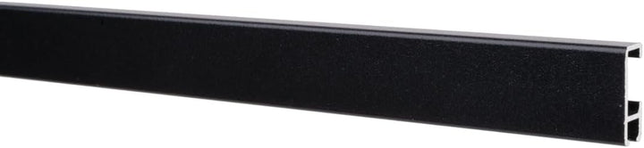 16 Meter (8 x 2m) SOFT-RAIL® Bilderschienen Set BUDGET (M), Schwarz Feinstruktur, versch. Längen und