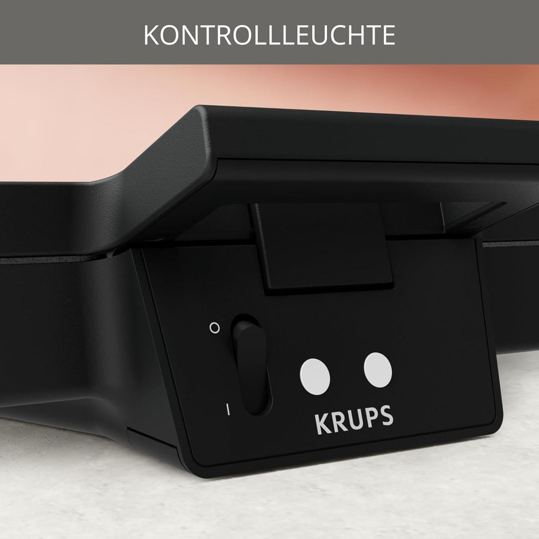 Krups Sandwichmaker FDK451 | für gegrillte Sandwichtoasts in Dreiecksform | Antihaftbeschichtete Pla