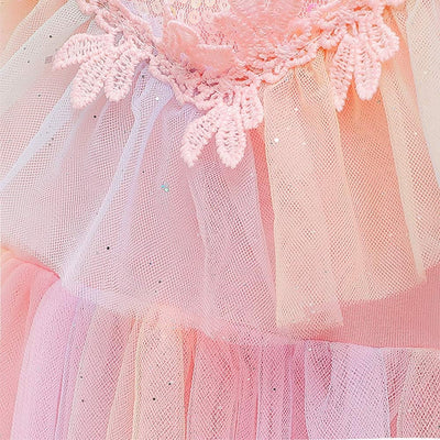 FYMNSI Mädchen Prinzessin Kostüm Kleid Umhang mit Zubehör Weihnachten Halloween Fasching Karneval Ve