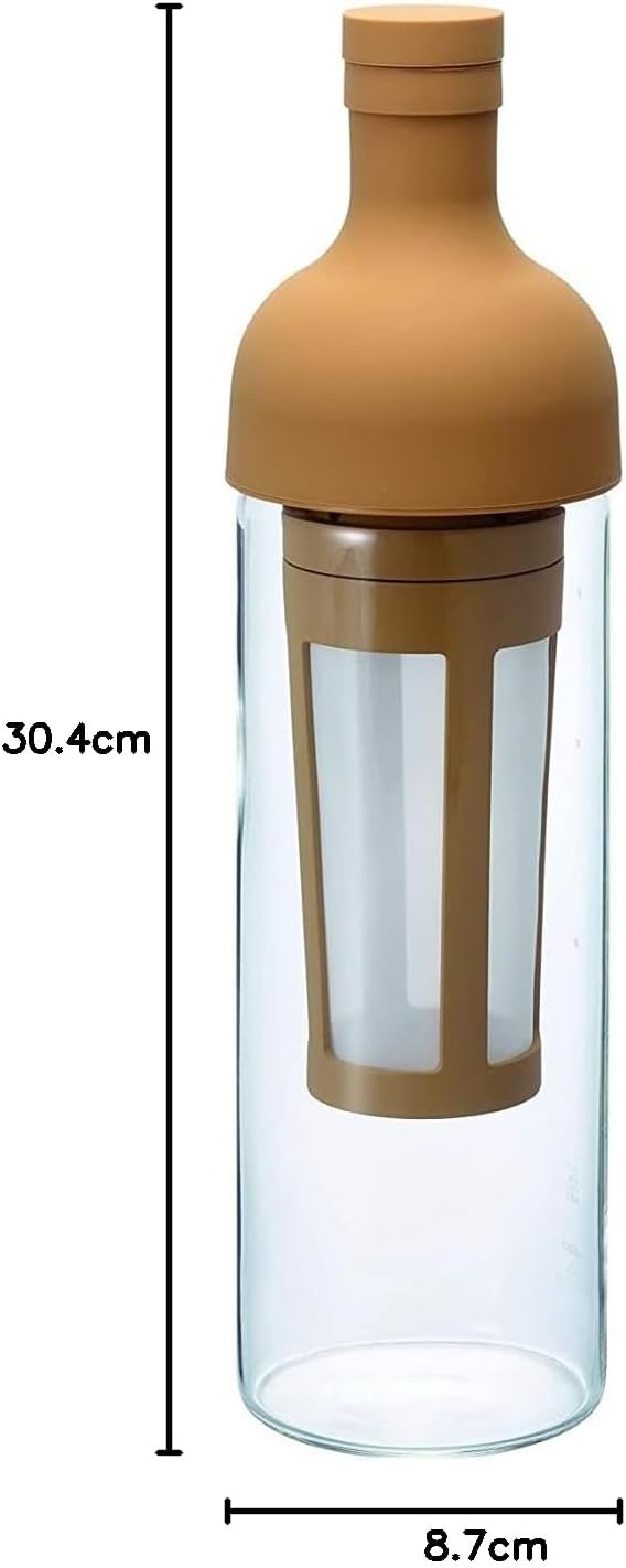 Hario "Filter in Coffee Bottle" Kaffeebereiter für Coldbrew / kaltgebrühten Kaffee (beige), 700 ml 7