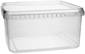 mikken Kunststoffdose 10x 1,7 Liter Plastikdose mit Deckel, lebensmittelecht inkl. 1 Schaufel, 10x 1