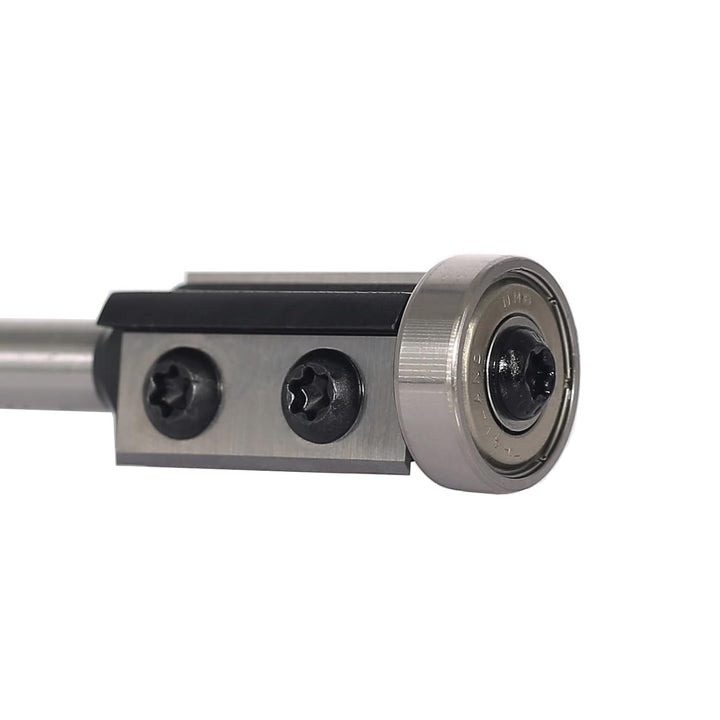 AKYLIN Wendeplatten Bündigfräser 8mm Schaft，2-seitigen Austauschbare Hartmetall Klinge，Bündigfräser