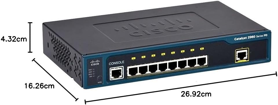 CISCO Catalyst 2960 8 10/100 + 1 T/SFP LAN Base Image