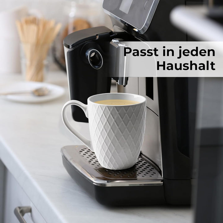 MIAMIO – 6 x 400 ml – Kaffeetassen Set/Becher – Moderne Keramik Tasse Matt – Kaffeetasse gross – Pal