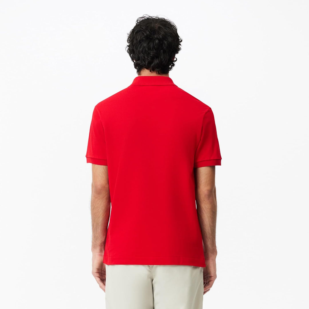 Lacoste Herren Polo-Shirt Kurzarm YH4801, Männer Polo-Hemd,3 Knopf,Regular Fit Poloshirt XS Red (240