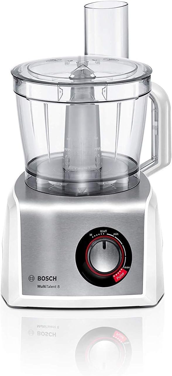 Bosch MC812S820 MultiTalent 8/1.250 Watt / 3.9 Liter/Multizubehör, weiss/edelstahl Version 2019 Weis