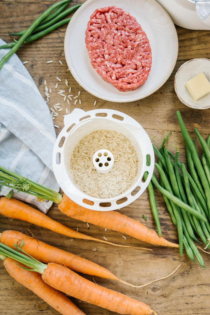 BÉABA - Babycook Duo - 4 in 1 Babynahrungszubereiter - Schonender Dampfgarer - Schnelles Dampfgaren