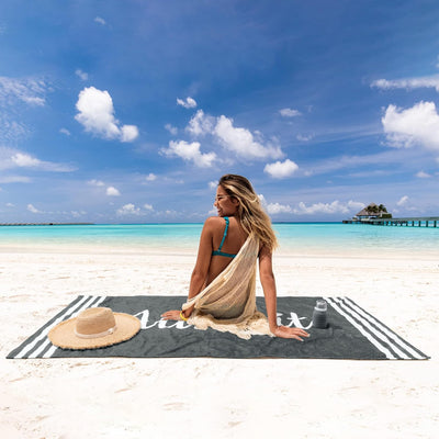 HOMELEVEL Strandtuch XXL Handtuch 90x180cm - Strandhandtuch Badetuch Strandlaken - schnelltrocknend