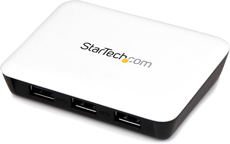 StarTech.com 3 Port USB 3.0 Hub mit Gigabit Ethernet - Powered USB3 mit Ethernet