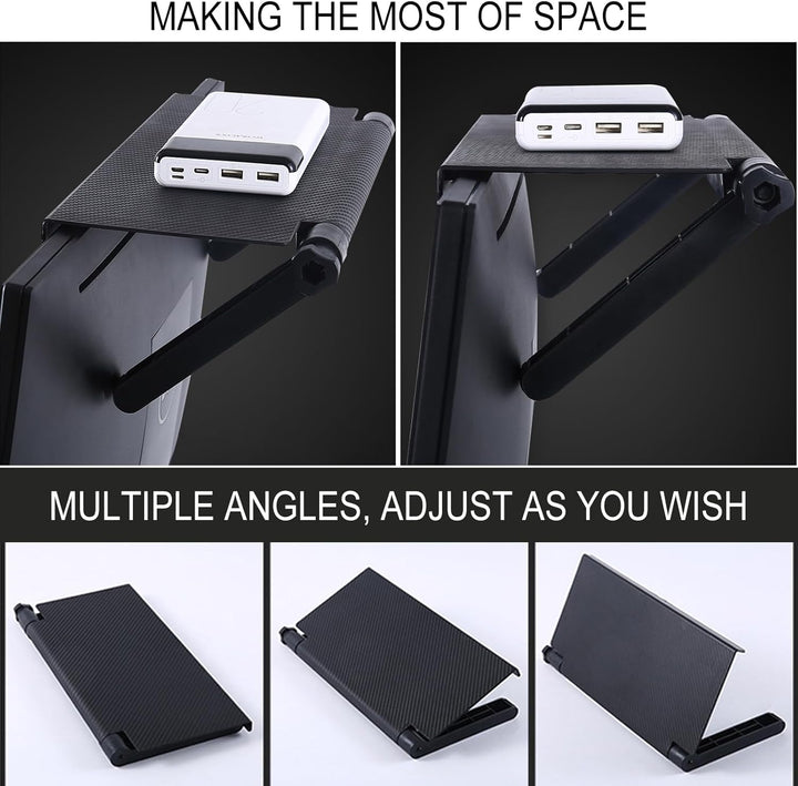 TV Top Regal,Regerly 4 Stück Bildschirm Oberes Regal Screen Top Shelf Verstellbares Oberes Ablagefac