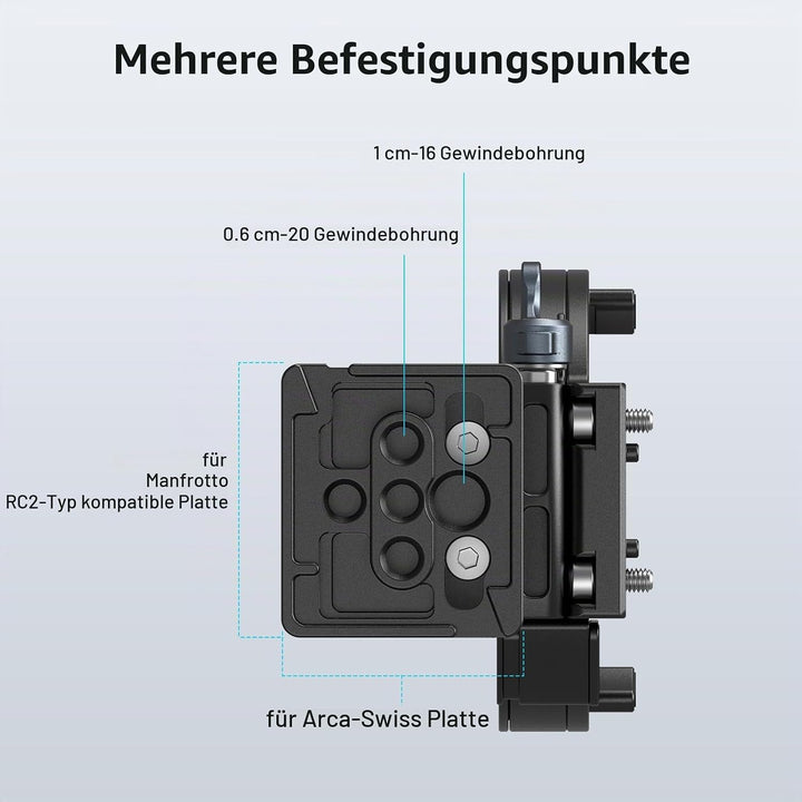 SMALLRIG Rotatable Collar Mount Plate für Sony A7CII / A7CR-Kamera, muss mit 4422/4438 verwendet Wer