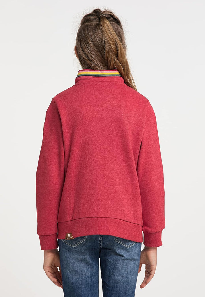 Ragwear Majda Mädchen Sweatjacke Sweasthirt mit Reisverschluss Cardigan Strickjacke Jacke Übergangsj