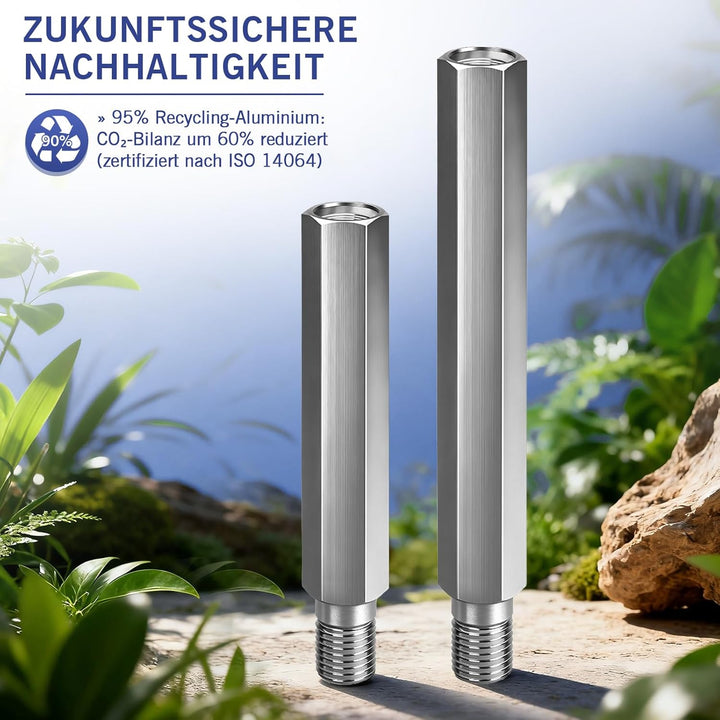 200mm Diamantbohrkrone Verlängerung aus Aluminiumlegierung, Robuste und Leicht | Anschluss 1 1/4'' U