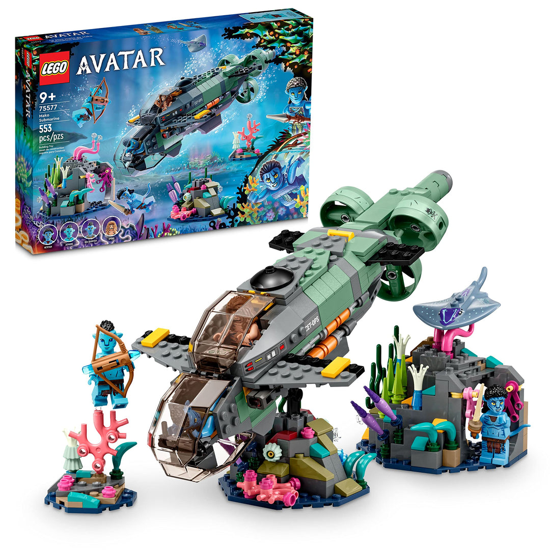 LEGO Avatar - Der Weg des Wassers Mako-U-Boot 75577 Baubares Spielzeugmodell, Unterwasser-Ozean-Set