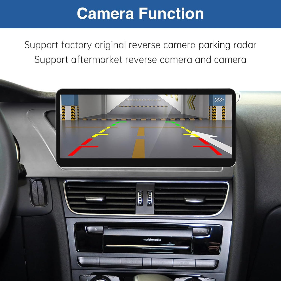 Road Top 12,3 Zoll Autoradio Drahtlos CarPlay Touchscreen für Audi A4 A5 2009-2015 Jahr mit 3GMMI, A
