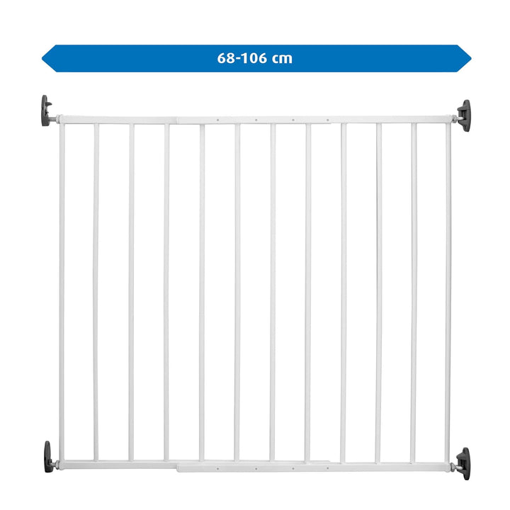 reer Türgitter und Treppengitter Basic zum Schrauben, Metall, stabiler Halt, Durchgangsbreite 68-106
