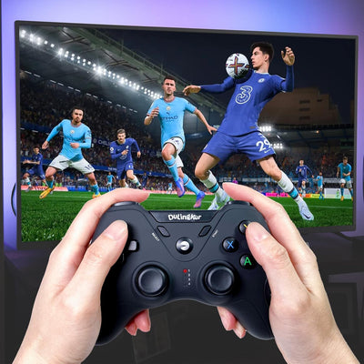 DuLingKer PC Controller Wireless, PS3 Controller PC Gamepad mit Dual Vibration, 2,4G Wireless Gaming