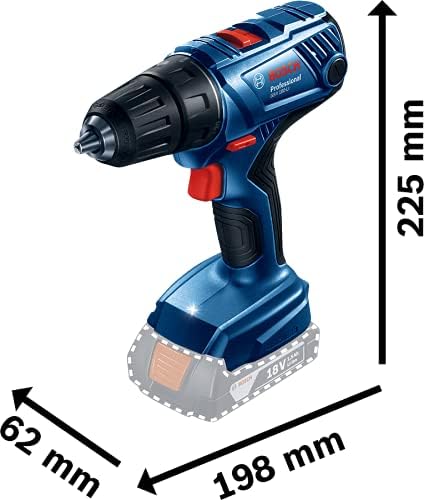 Bosch Professional 18V System Akku-Bohrschrauber GSR 180-LI (inkl. 2 x Akkus x2.0Ah)