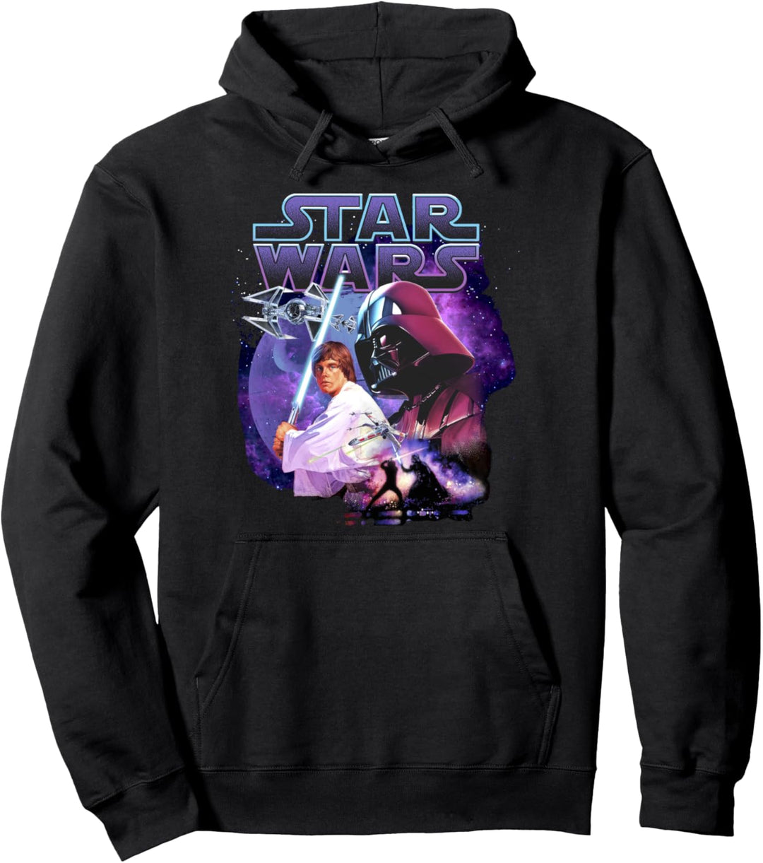 Star Wars Vader & Luke Galaxy Battle Pullover Hoodie