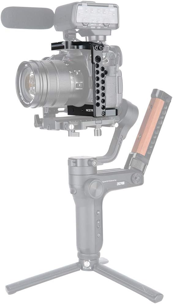 [Update Version] NICEYRIG GH5S GH5 Kamera Käfig cage mit Cold Shoe NATO Schiene für Panasonic Lumix