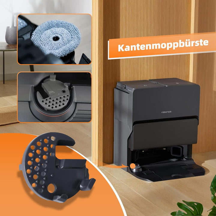 4 Stück Wasserfilter Wartungsbürste Reinigungsbürste und Mop Schrubber Zubehör Kompatibel mit Roboro