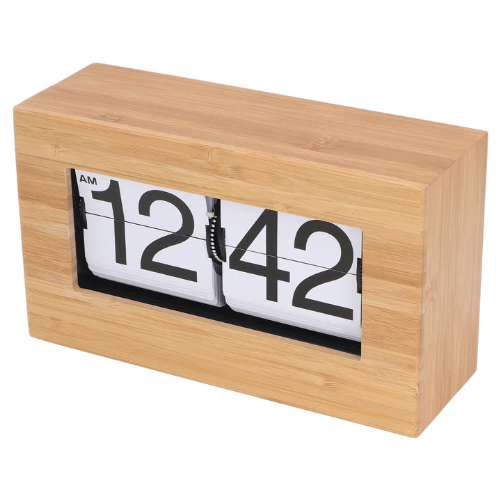 Vintage Auto Flip Uhr, Retro Schreibtisch Tischuhr mit Grossen Zahlen, Moderne, Minimalistische Digi