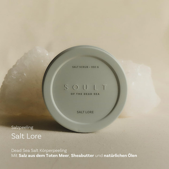 SOULT Salt Lore Körperpeeling I Salz aus dem Toten Meer I natürliche Öle und Shea butter I erfrische