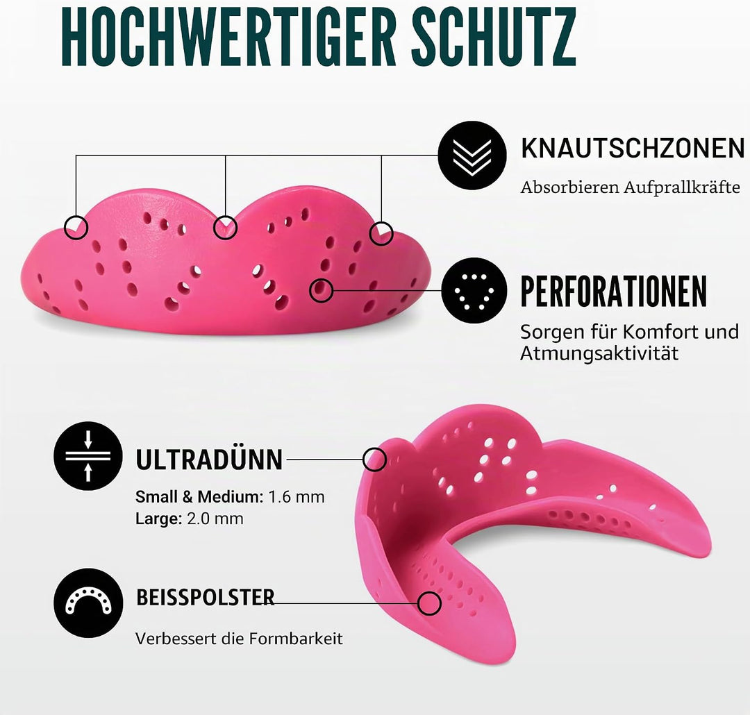 SISU Erwachsene Nextgen Aero Zahnschutz L Hot Pink, L Hot Pink