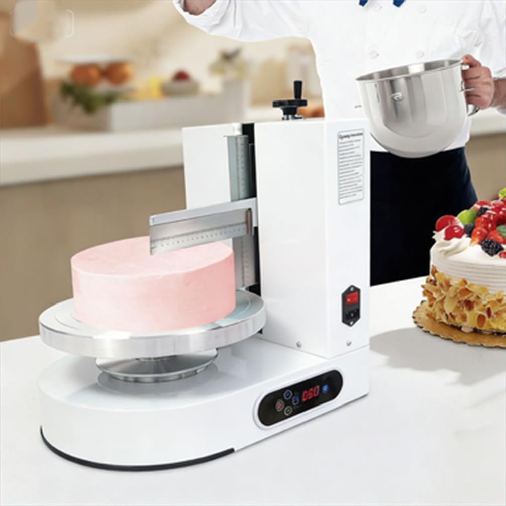 Einstellbare Tortencremestreichmaschine Automatisch Verstellbarer Tortenglätter für 4-12 Zoll Kuchen