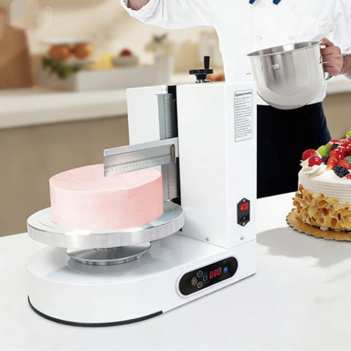 Einstellbare Tortencremestreichmaschine Automatisch Verstellbarer Tortenglätter für 4-12 Zoll Kuchen