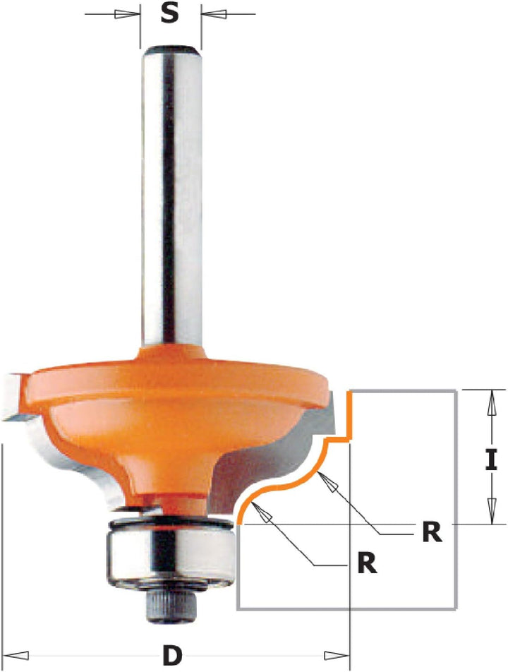 CMT Orange Tools 947.325.11 – Erdbeere Umrissen mit rodam. HM S 8 R 3.6/4.8