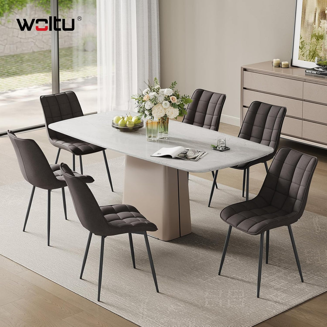 WOLTU Esszimmerstühle 2er Set, für Wohnzimmer Küche Esszimmer, Küchenstühle gepolstert mit Rückenleh