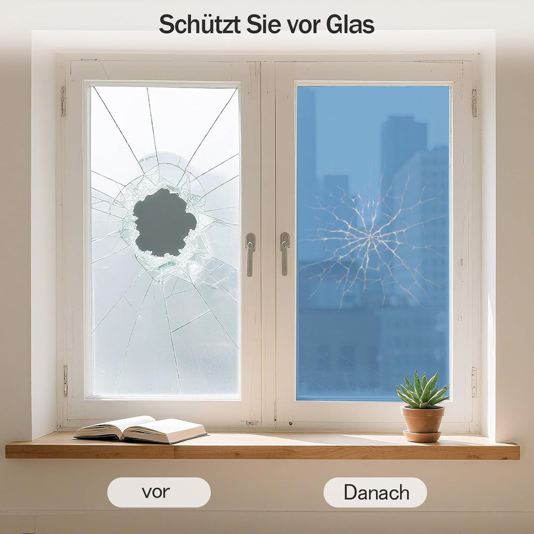 Fensterfolie Spiegelfolie Tönungsfolie Einseitig durchsichtig, spiegelnder Sichtschutz, UV-Filter, S