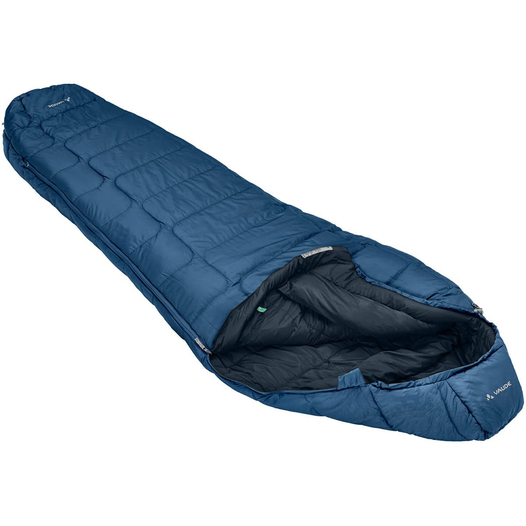 VAUDE Mumienschlafsack 220 cm Sioux 800, atmungsaktiver 3-Jahreszeiten Schlafsack, kompakter Kunstfa