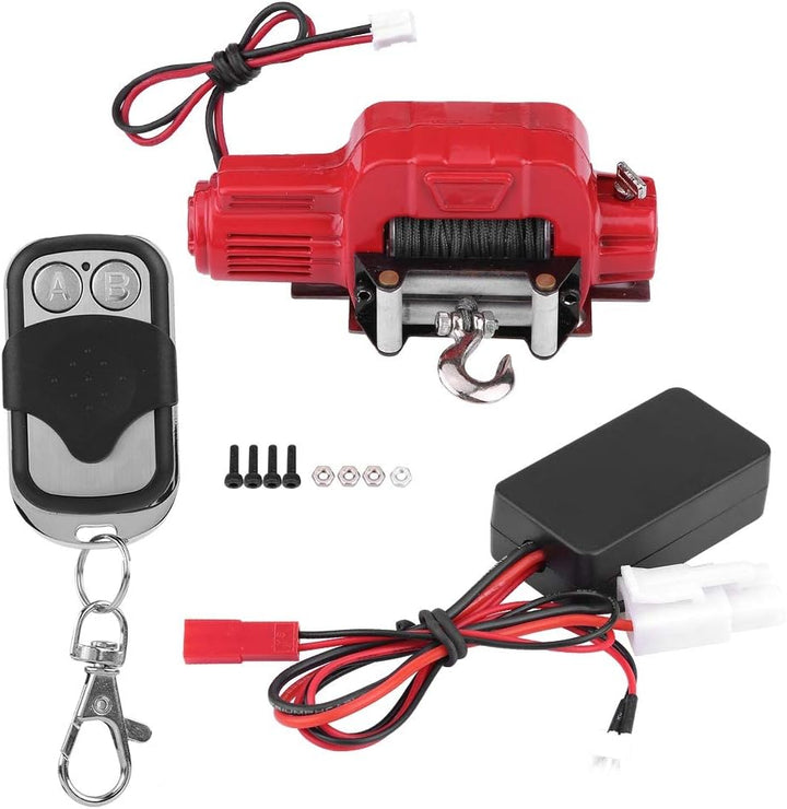 Dilwe RC 1/10 Crawler Winch, Funkfernbedienung Empfänger für Traxxas HSP Redcat RC 4WD