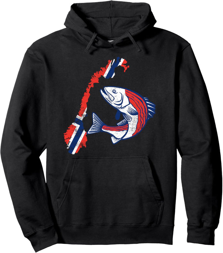 Norwegen Angeltour Fishing Trip Angeln in Norwegen Pullover Hoodie