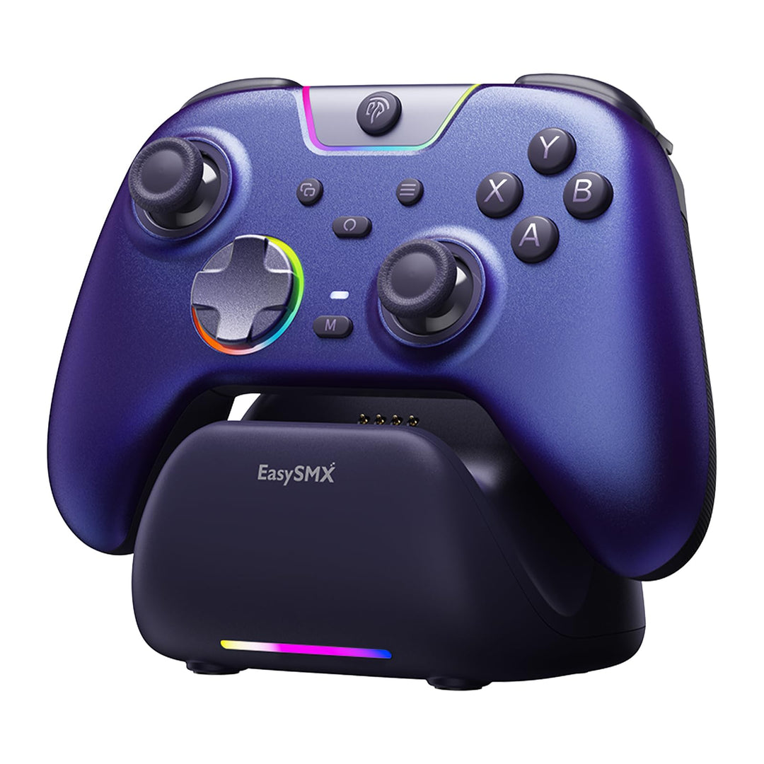 AKNES EasySMX X05Pro PC-Controller für PC/Switch/Android/iOS, Leise Spieltasten, Hall-Effekt-Joystic