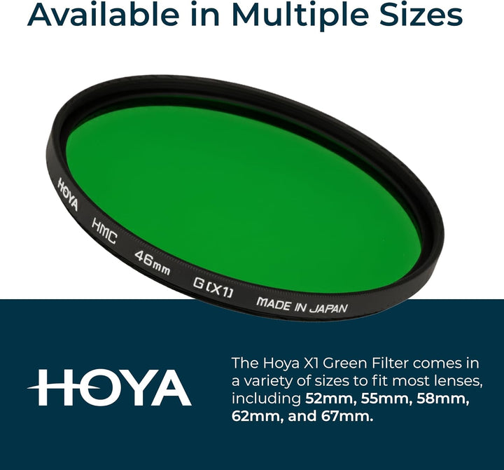 Hoya 46 mm HMC X1 Filter zum Einschrauben, Grün 46mm, 46mm