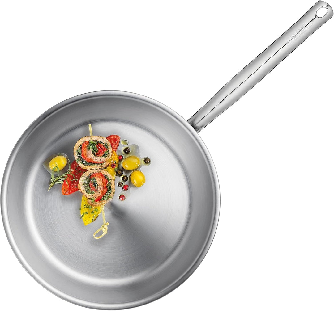 Spring Brigade Premium Bratpfanne , Ø 20 cm, Höhe: 3,4 cm , Edelstahl mit Aluminiumkern, für alle He