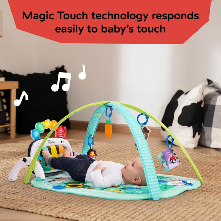 Baby Einstein Farm Explorers 4-in-1 Kickin' Tunes Musical Meadow Musik- & Sprachentdeckungs-Spielbog