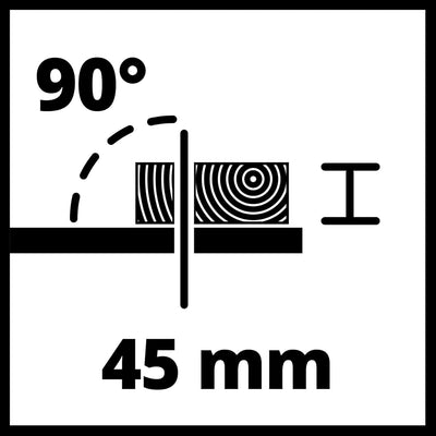 Einhell Tischkreissäge TC-TS 200 (für jede Werkbank, wartungsarm und mobil, inkl. 45° Anschlag, Säge