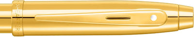 Sheaffer 100 9372 Glänzender PVD-Gold-Kugelschreiber mit PVD-Goldrand, Kugelschreiber