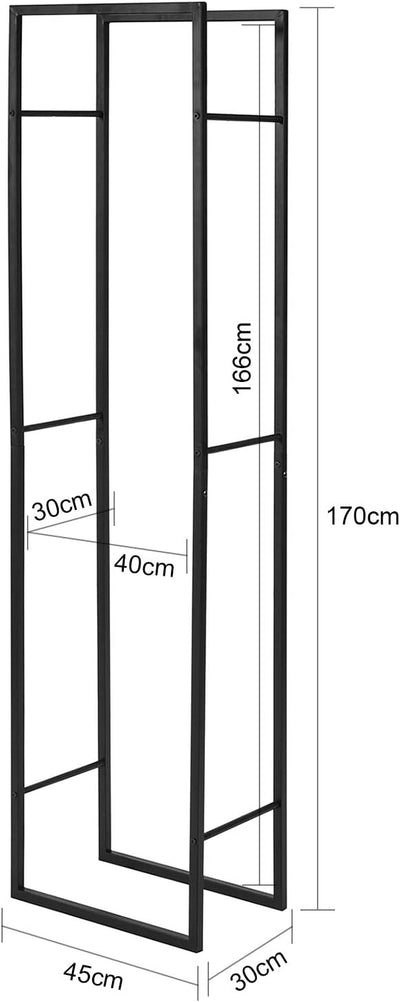 SoBuy SDA03-SCH Kaminholzregal Brennholzregal Kaminholzständer Feuerholzablage Feuerholzregal Kaminh