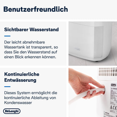 De'Longhi Luftentfeuchter Tasciugo Ariadry Multi DDSX220 – elektrischer Raumentfeuchter und Luftrein