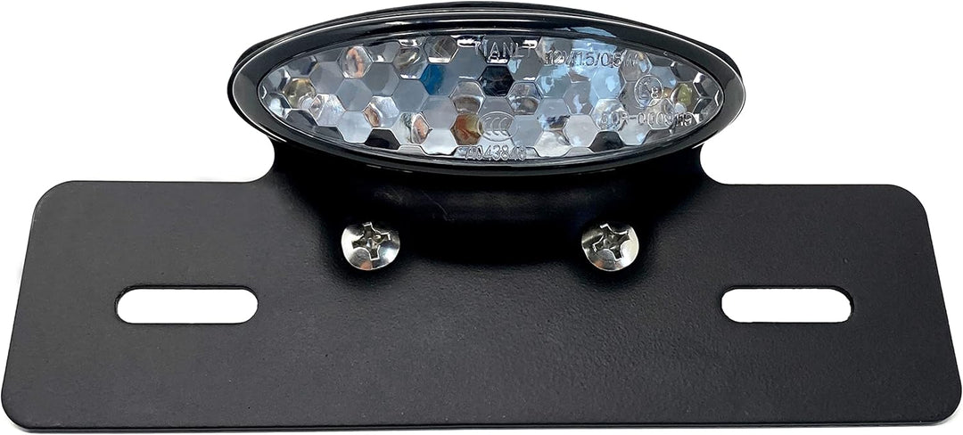 Alchemy Parts Schwarz Sehr Hell E-Geprüft Klarglas Rot LED Heck Bremsleuchte mit Nummernschild Numme