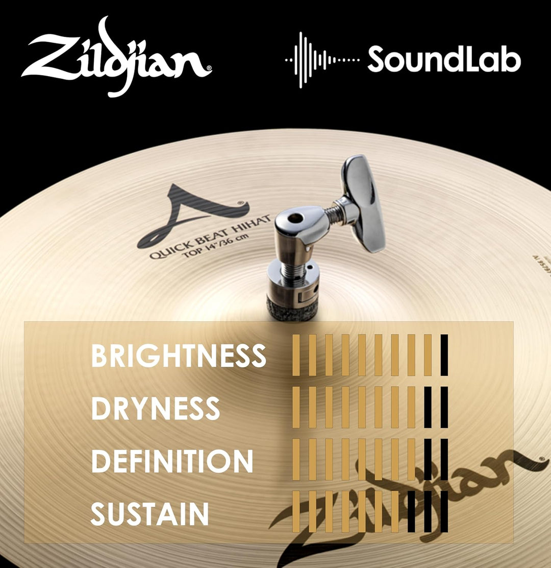 Zildjian A Zildjian Series - 14" Quick Beat Hi-Hat Cymbals - Pair 14 Zoll Quick Beat, 14 Zoll Quick